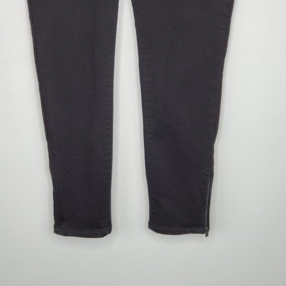 Martha Stewart Stretchy Skinny Black Ankle Jeans Size 10P - Picture 3 of 11